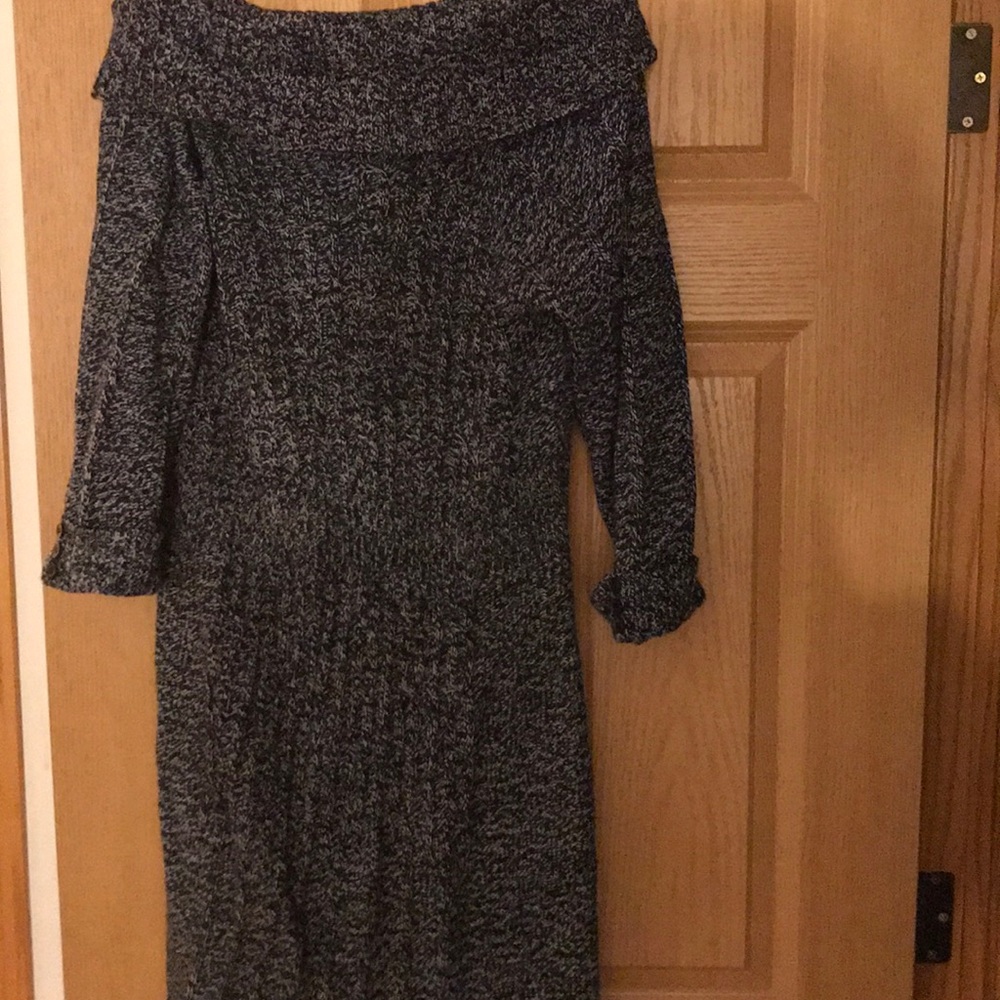 Allison Brittney sweater dress 1X fit like LARGE
